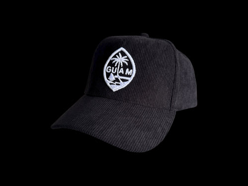 Black Corduroy Guam Snapback