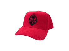 Load image into Gallery viewer, Red Corduroy Guam Seal Snapback